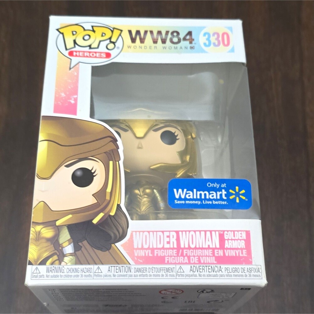 Funko Pop! Heroes: WW84 Wonder Woman Golden Armor (Walmart Exclusive) #330